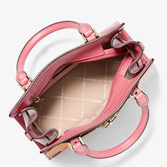 MICHAEL KORS Hamilton Small Two-Tone Satchel
COLOR LIGHT BERRY SHERBET MULTI
NWT - Picture 2 of 16